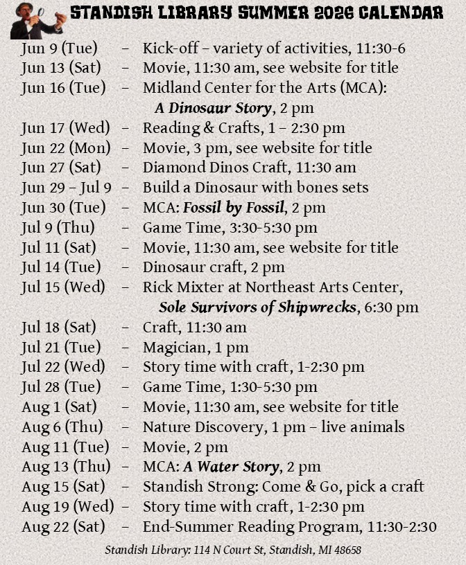 Calendar for posting - 2026